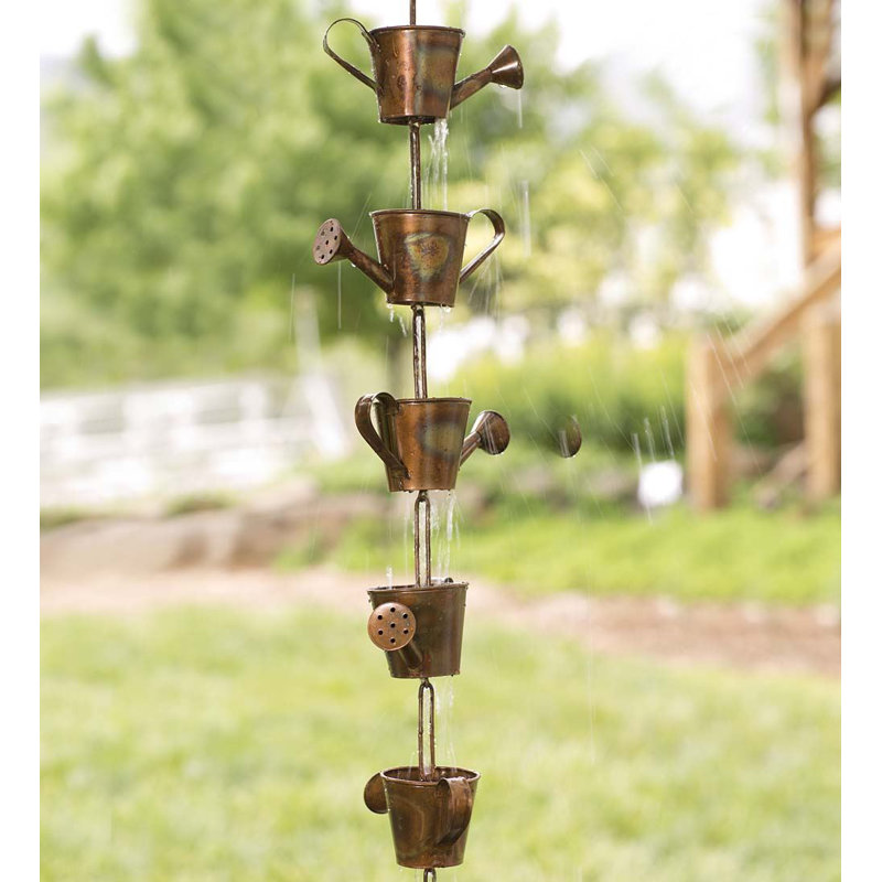 Wind & Weather Watering Can Rain Chain & Reviews Wayfair